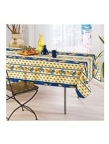 Nappes Provençales Polyester Citron PROMO LINGE