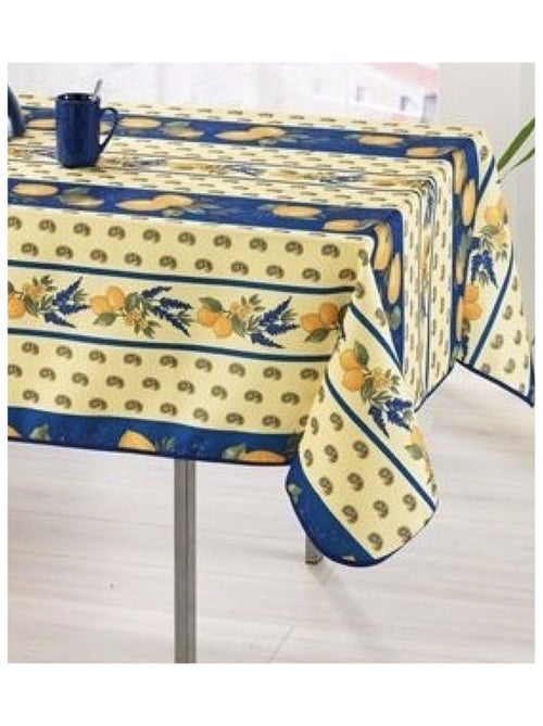 Nappes Provençales Polyester Citron PROMO LINGE - Kiabi