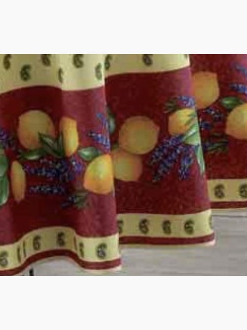 Nappes Provençales Polyester Citron PROMO LINGE - Kiabi