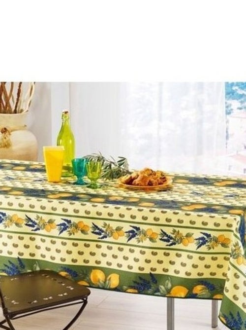 Nappes Provençales Polyester Citron PROMO LINGE - Kiabi