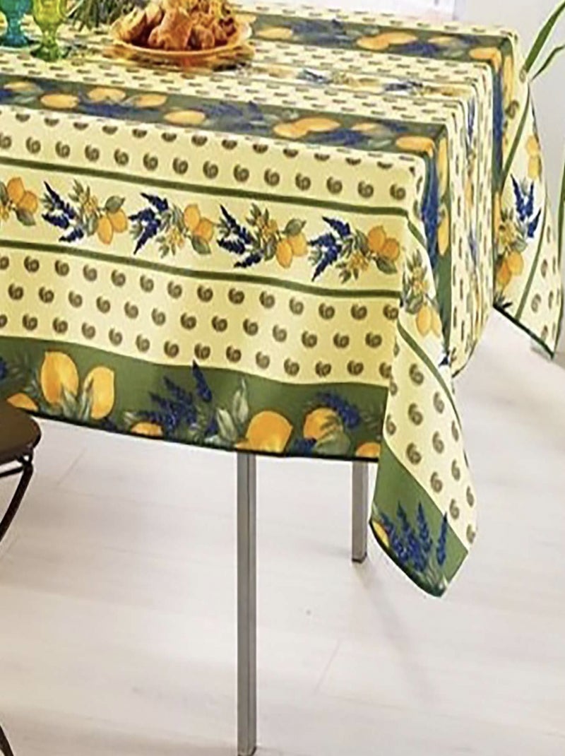 Nappes Provençales Polyester Citron PROMO LINGE Vert - Kiabi