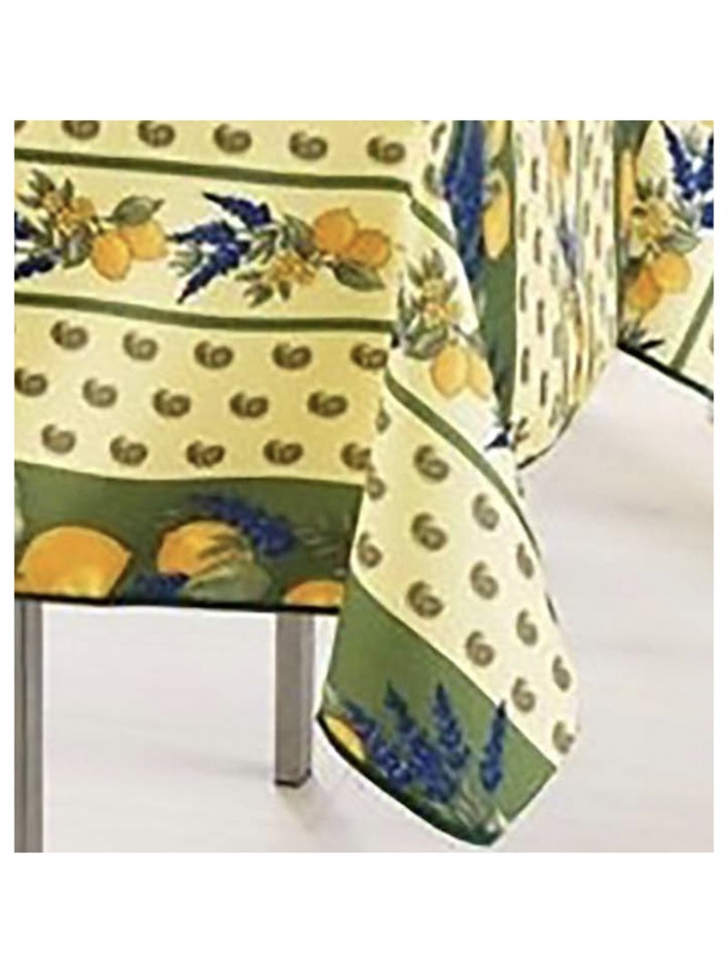 Nappes Provençales Polyester Citron PROMO LINGE Vert - Kiabi