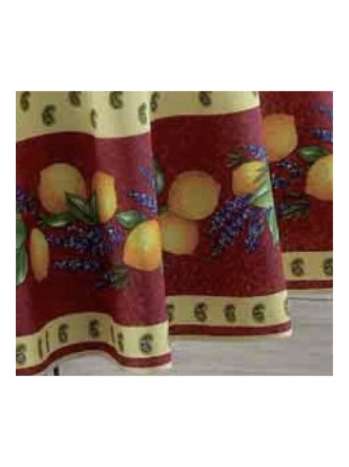 Nappes Provençales Polyester Citron PROMO LINGE - Kiabi