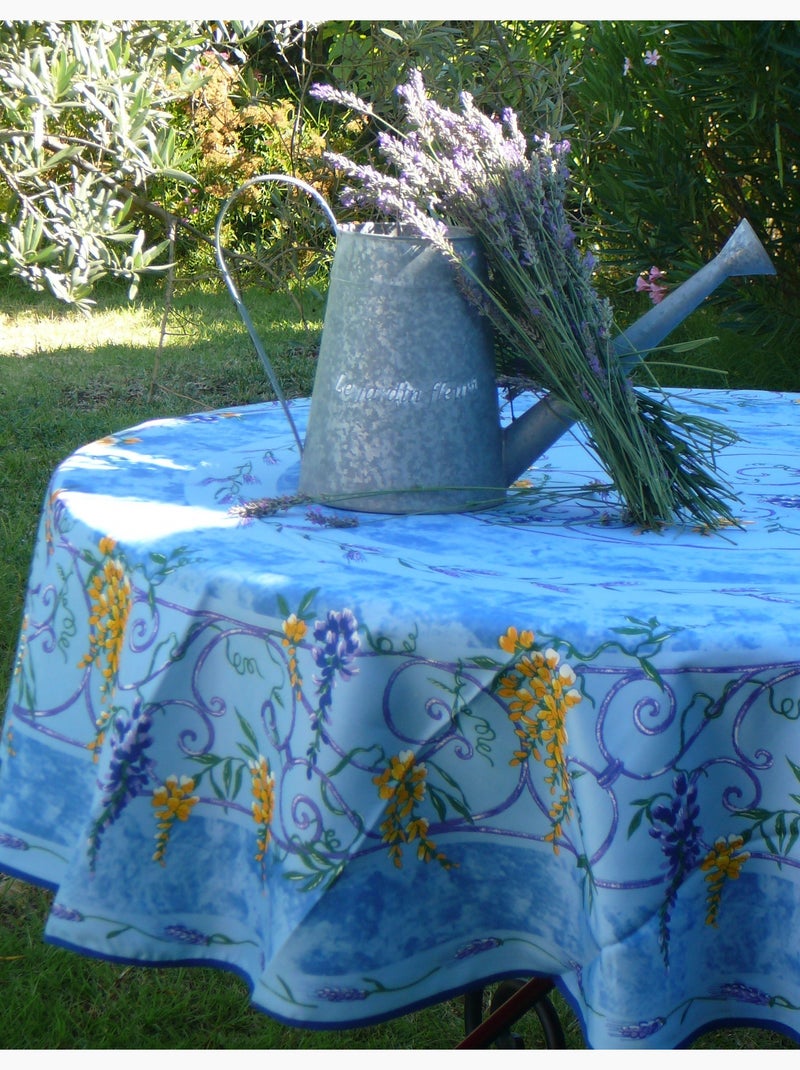 Nappes Provençales Polyester Glycine PROMO LINGE Bleu Bleu - Kiabi