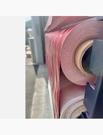 Nappes Toile Cirée PVC Métallisé Houlis Rouge PROMO LINGE