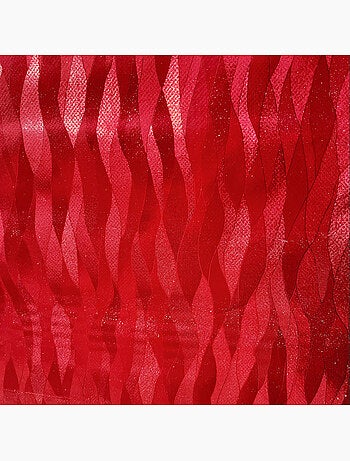 Nappes Toile Cirée PVC Métallisé Houlis Rouge PROMO LINGE