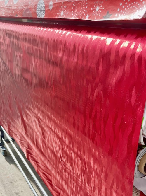 Nappes Toile Cirée PVC Métallisé Houlis Rouge PROMO LINGE - Kiabi