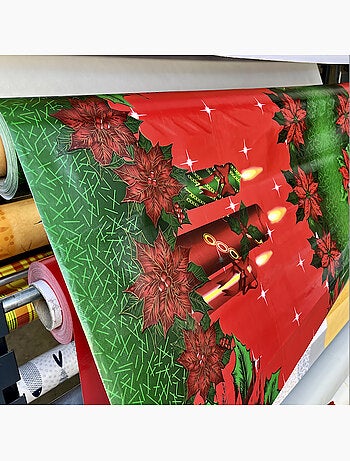 Nappes Toile Cirée PVC Motif Bougies PROMO LINGE