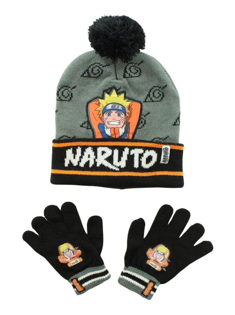 Naruto - Bonnet imprimé Naruto Noir - Kiabi