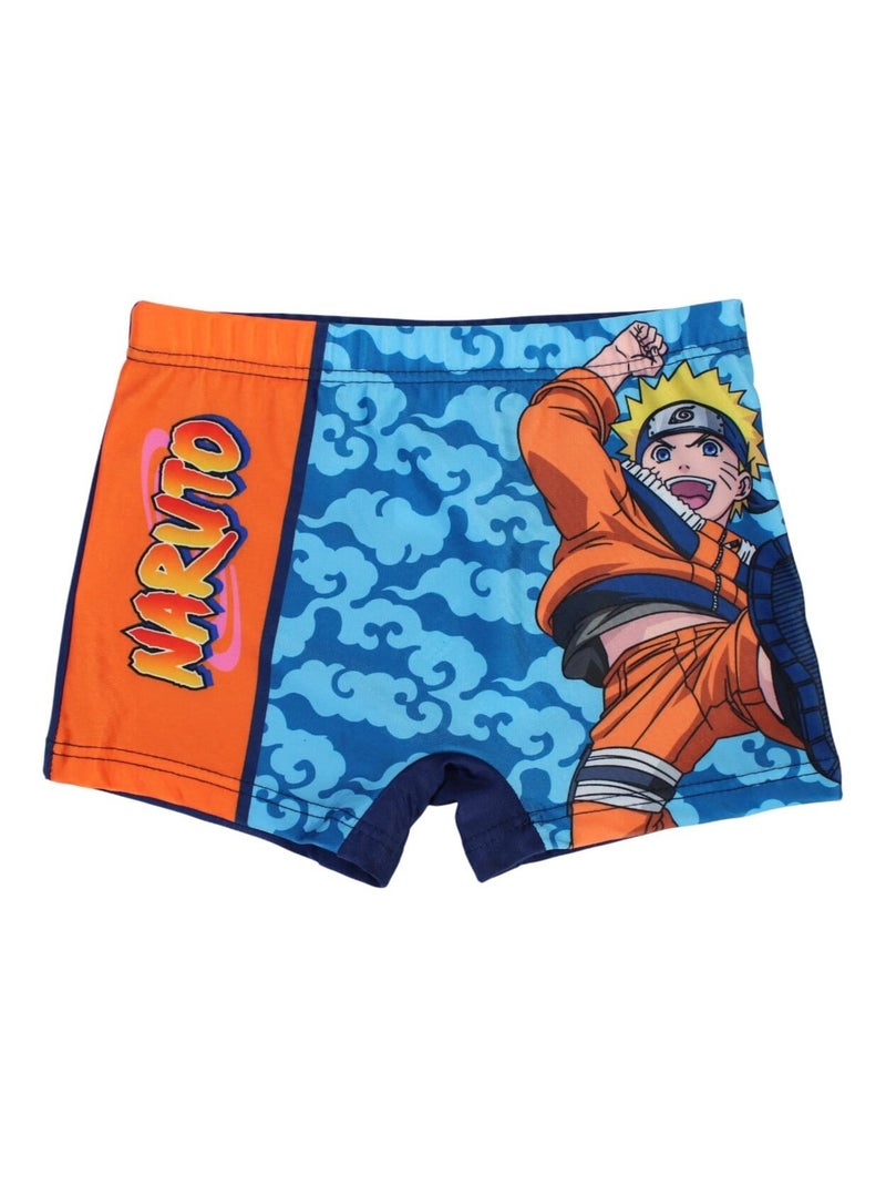 Naruto - Boxer De Bain imprimé Naruto Bleu marine - Kiabi