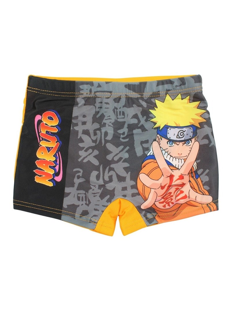 Naruto - Boxer De Bain imprimé Naruto Noir - Kiabi
