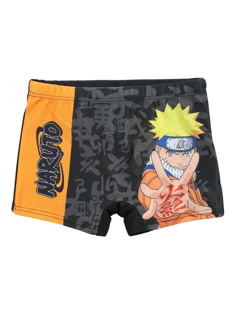 Naruto - Boxer De Bain imprimé Naruto Noir - Kiabi