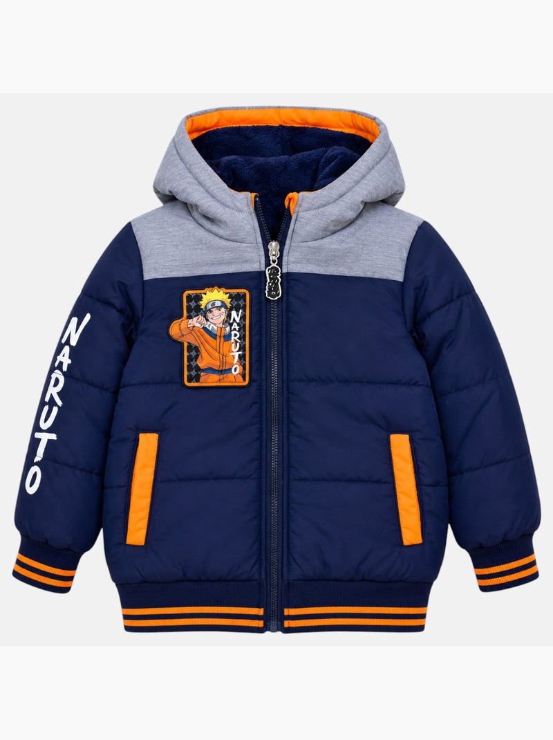 Naruto - Doudoune garçon imprimée Bleu marine - Kiabi