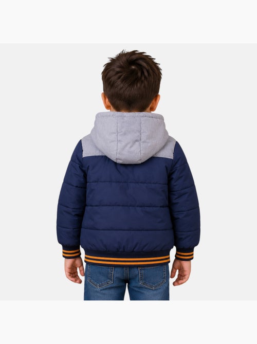 Naruto - doudoune matelassée zippée à capuche imprimée - Kiabi