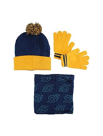 Naruto - Ensemble bonnet gants snood garçon