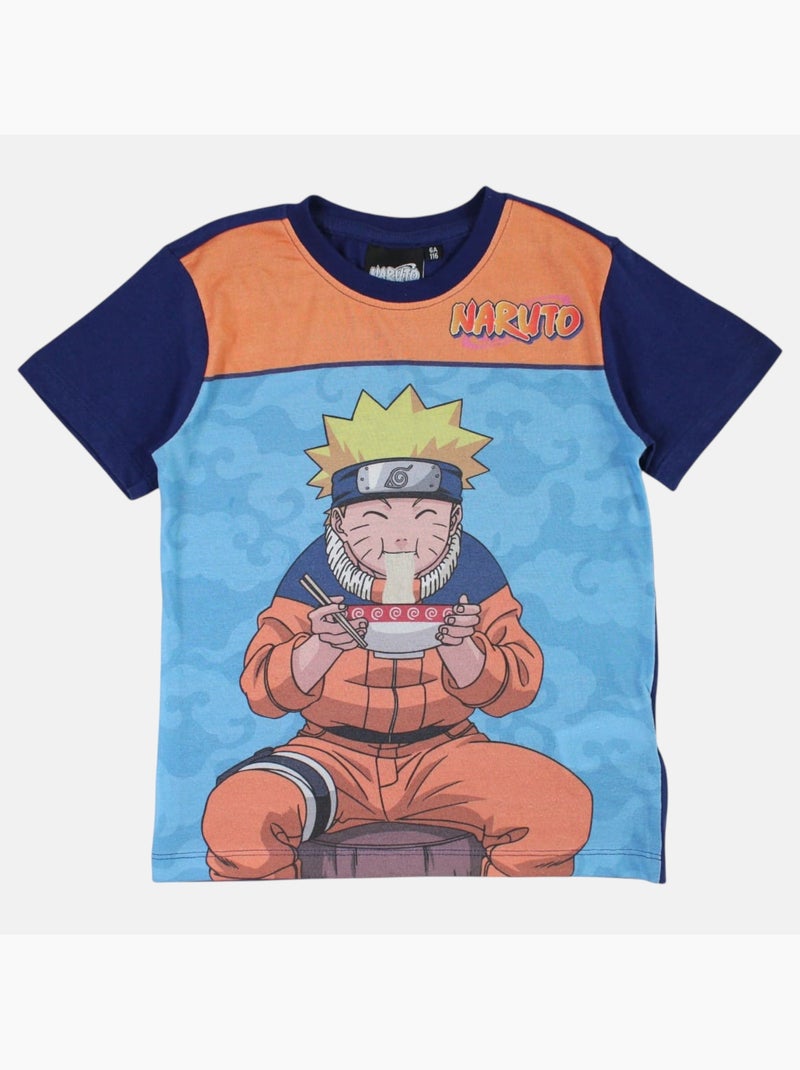 Naruto - Ensemble t-shirt et short enfant imprimé Bleu marine - Kiabi