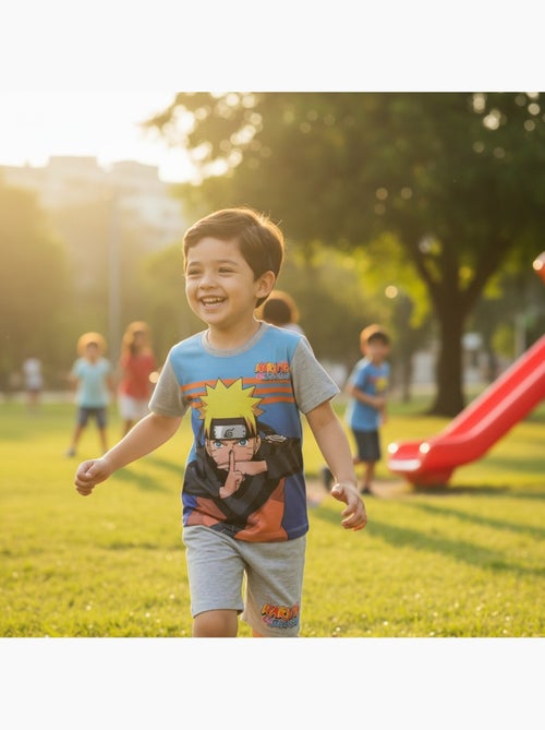Naruto - Ensemble t-shirt et short enfant imprimé - Kiabi