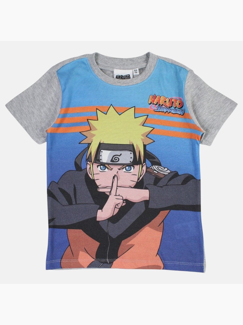 Naruto - Ensemble t-shirt et short enfant imprimé Gris - Kiabi