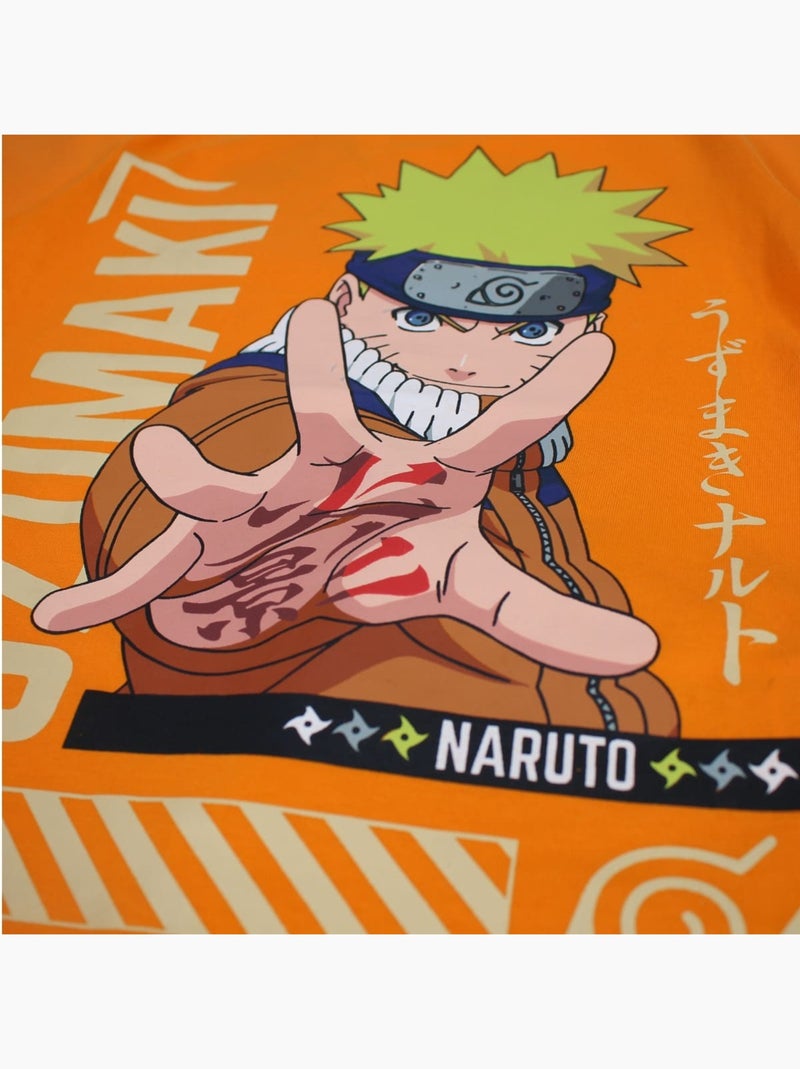 Naruto - Ensemble T-shirt et Short Garçon Naruto Orange - Kiabi