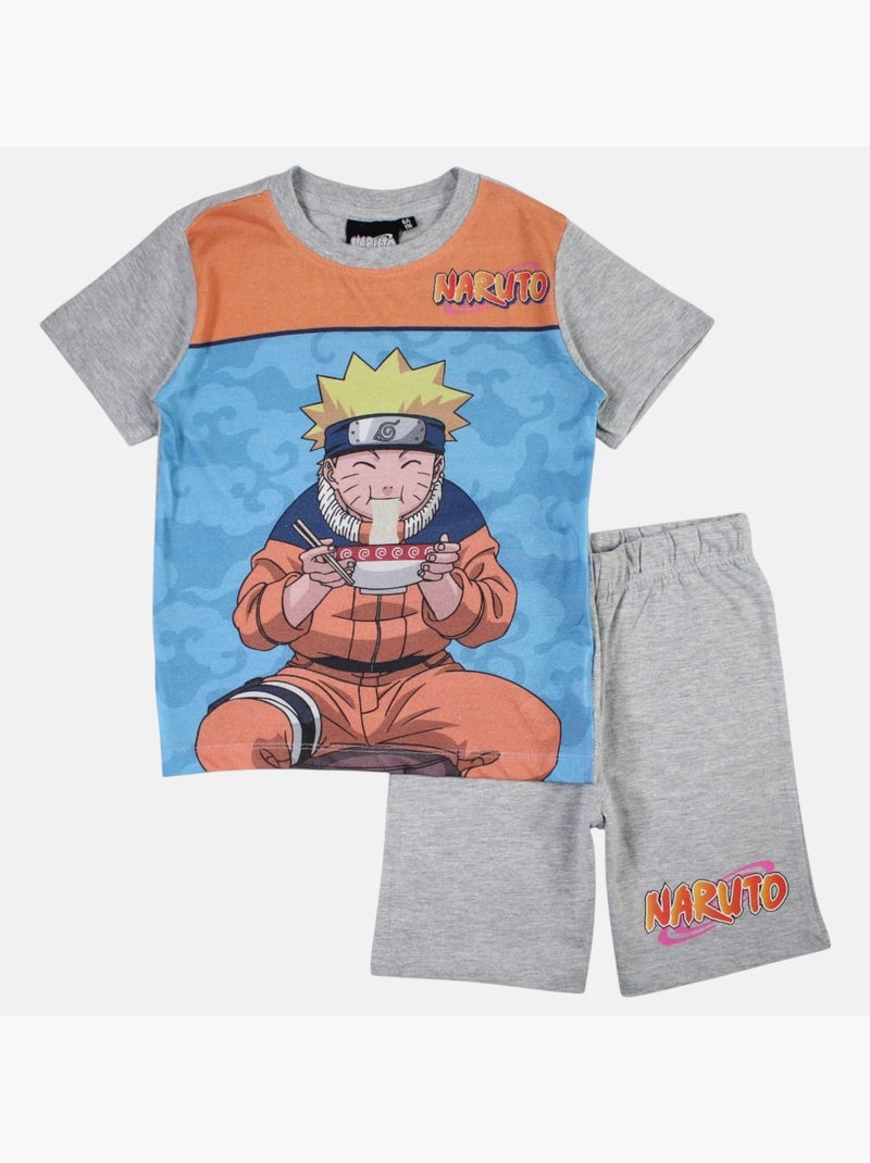 Naruto - ensemble t-shirt et short imprimés Gris - Kiabi