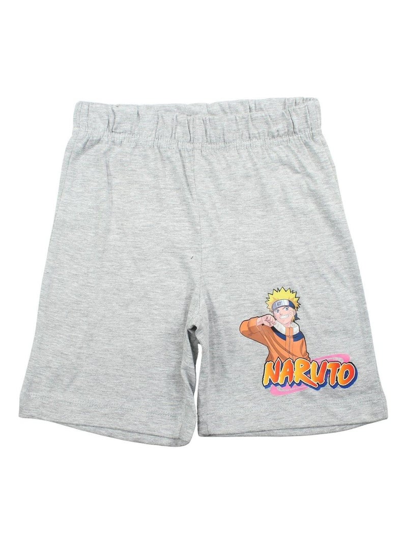 Naruto - Ensemble t-shirt et Short Naruto Gris - Kiabi