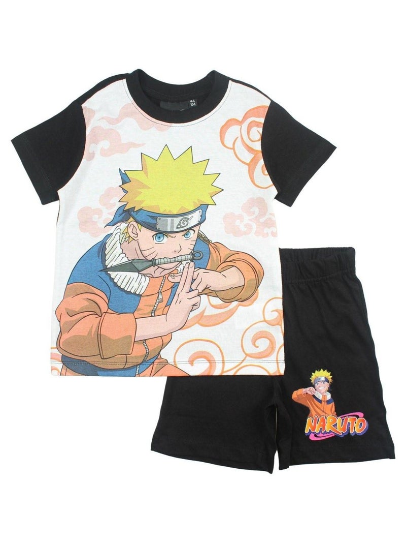 Naruto - Ensemble T-shirt et Short Naruto Noir - Kiabi