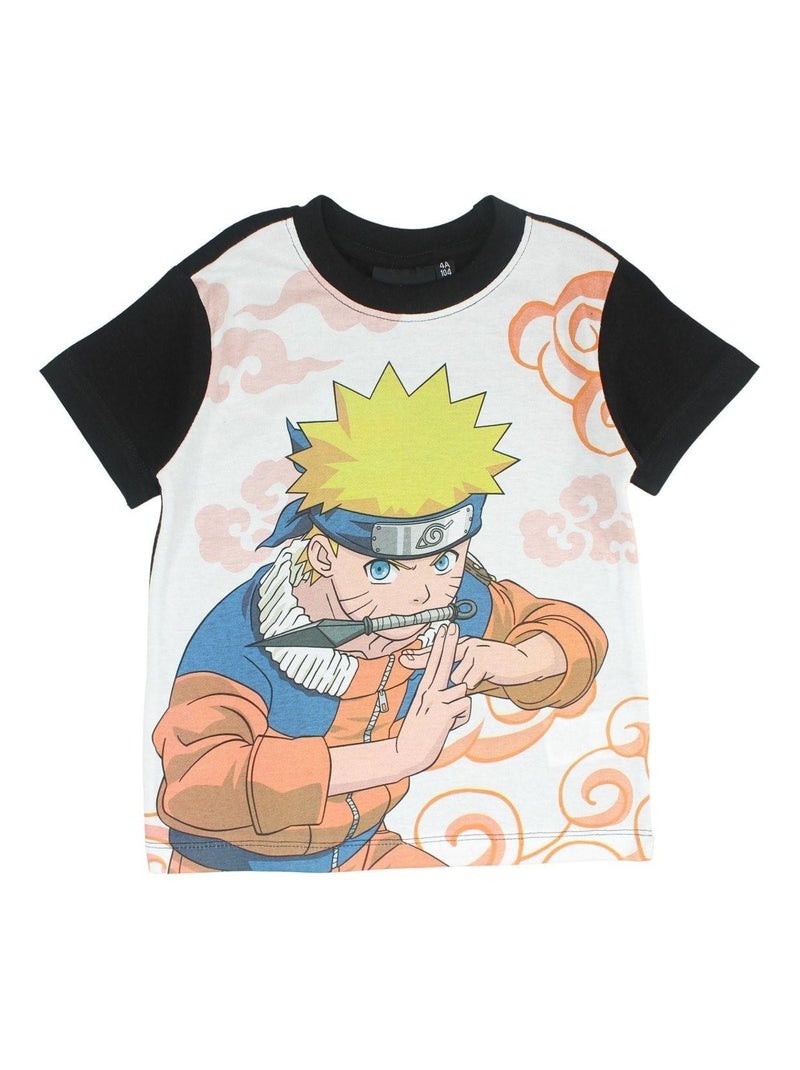 Naruto - Ensemble T-shirt et Short Naruto Noir - Kiabi