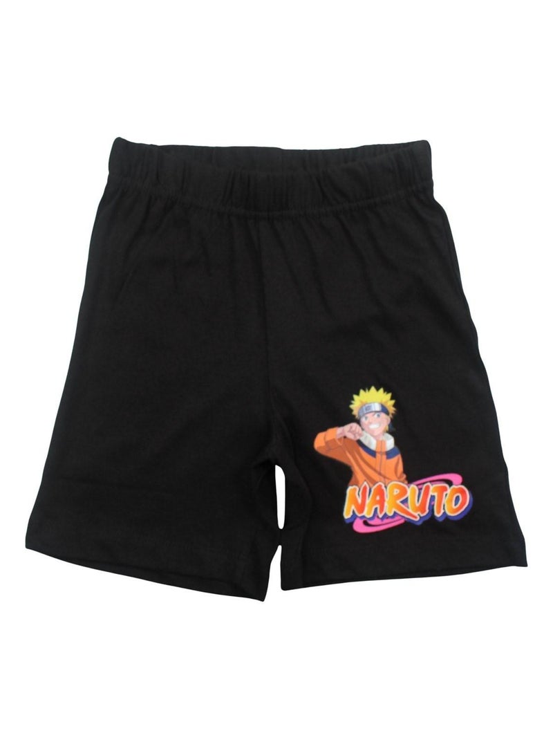 Naruto - Ensemble T-shirt et Short Naruto Noir - Kiabi