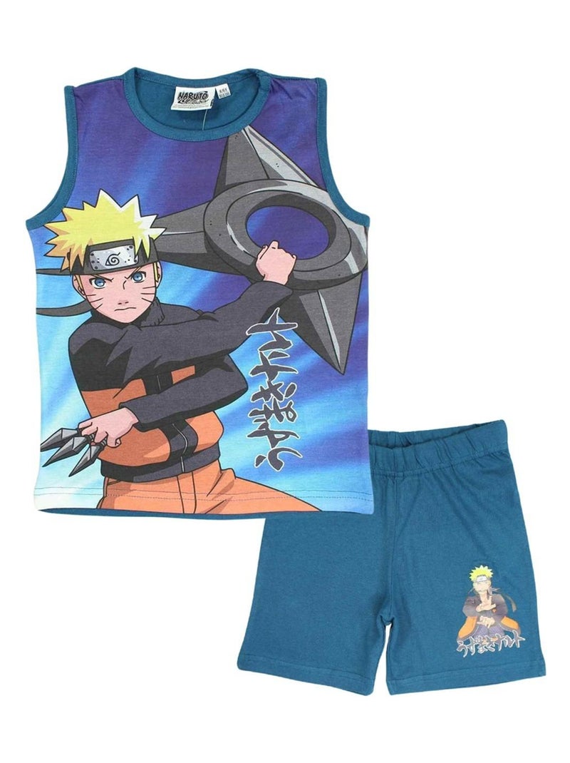 Naruto - Ensemble ​​T-shirt short Imprimé Naruto Bleu marine - Kiabi