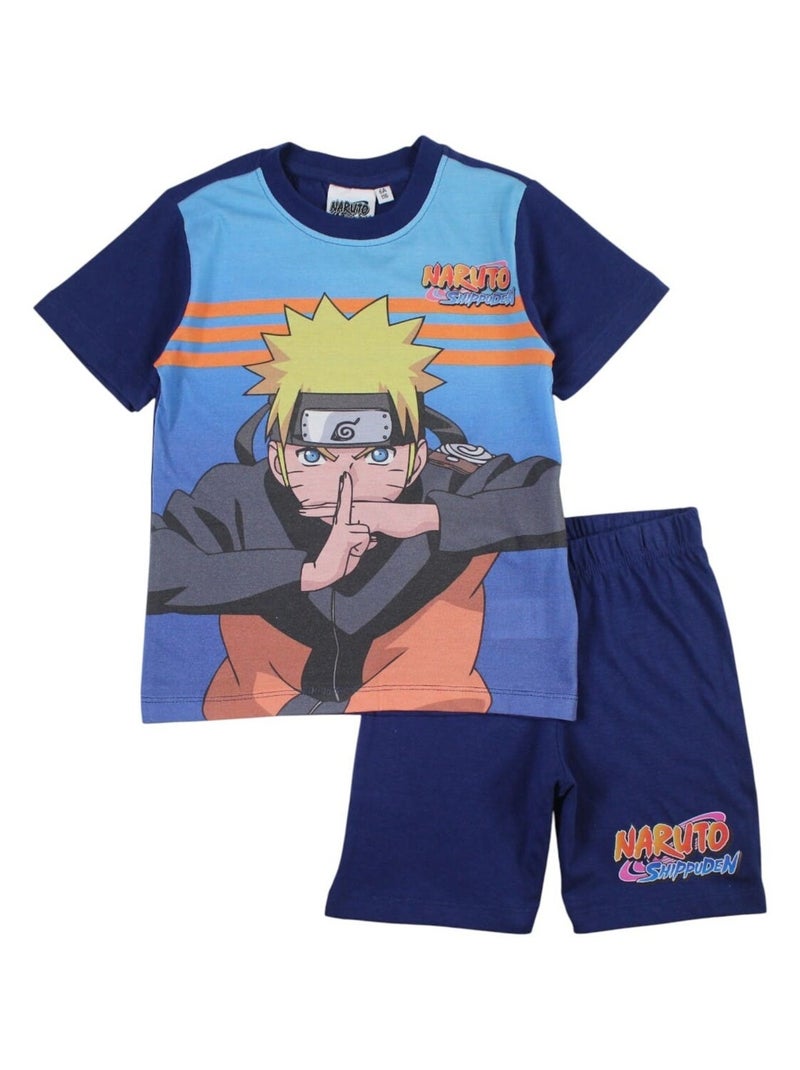 Naruto - Ensemble ​​T-shirt short Imprimé Naruto Bleu marine - Kiabi