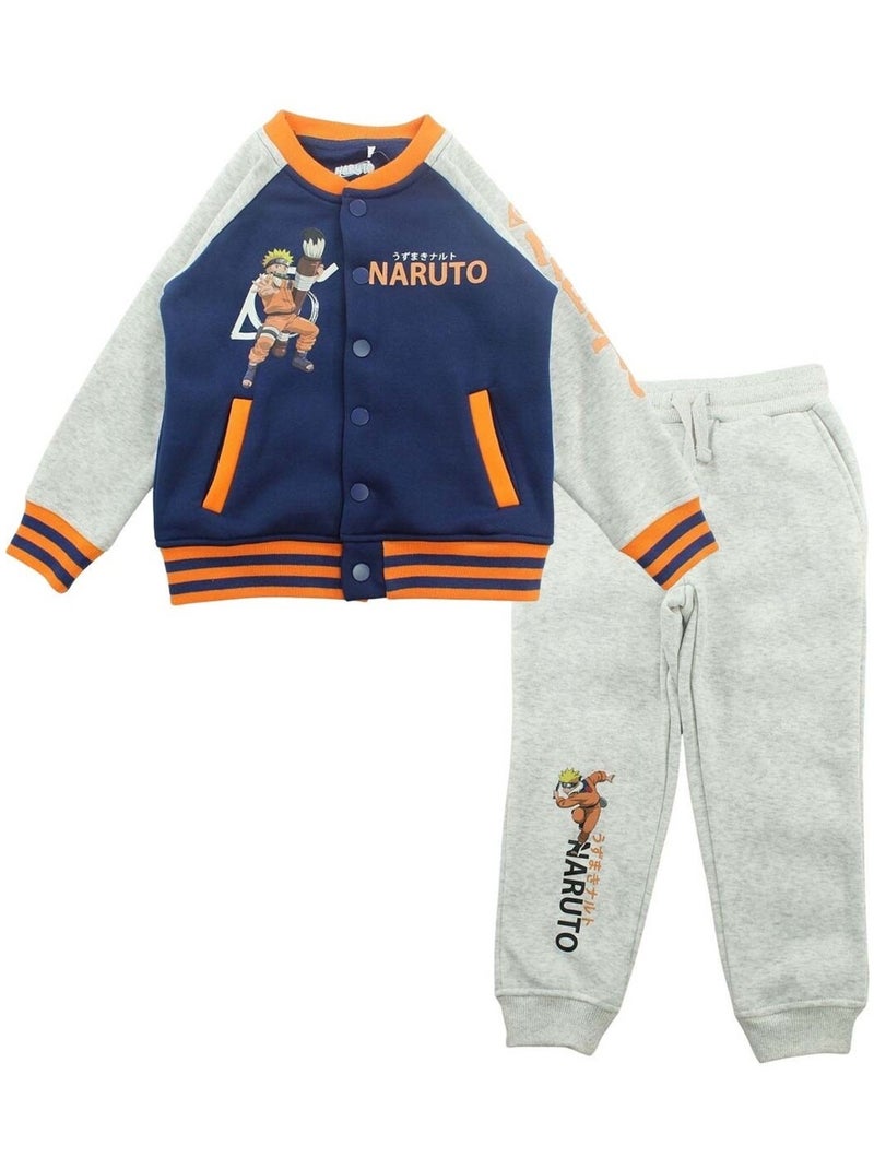 Naruto - Ensemble Veste et pantalon de jogging Naruto Gris - Kiabi