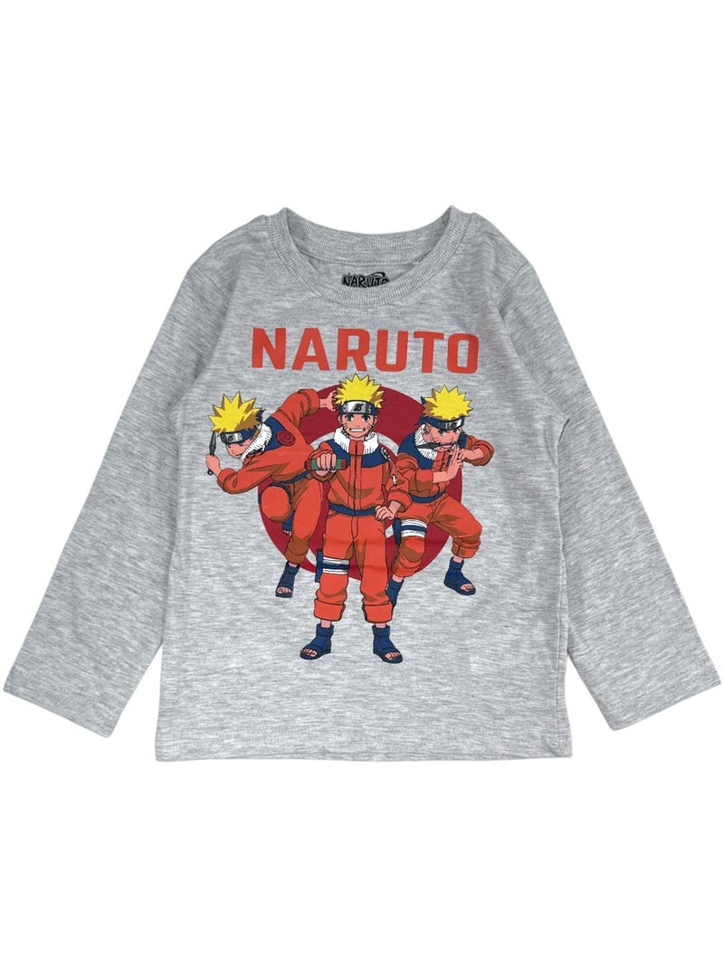 Naruto - Pyjama enfant imprimé Gris - Kiabi