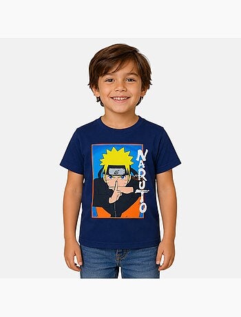 Naruto - t-shirt manches courtes imprimé, coupe droite et col rond