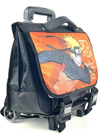 Naruto Cartable 2 soufflets à roulettes