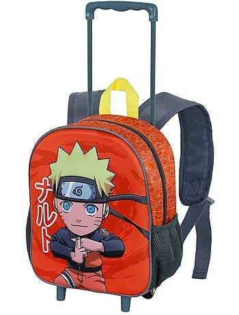 Naruto Chikara Sac à dos 3D à Roulettes Petit, Multicolore