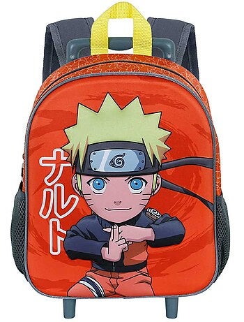 Naruto Chikara Sac à dos 3D à Roulettes Petit, Multicolore