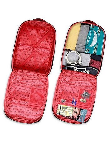 Naruto Clouds Grand Sac à Dos de Voyage Mercury 47x23x33cm, Noir