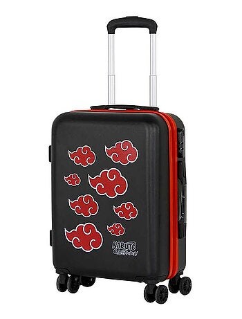 Naruto Clouds Valise Cabine ABS 4 Roues, Noir