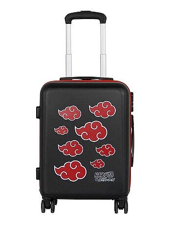 Naruto Clouds Valise Cabine ABS 4 Roues, Noir