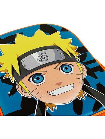 Naruto Happy Sac à dos 3D à Roulettes Petit, Bleu