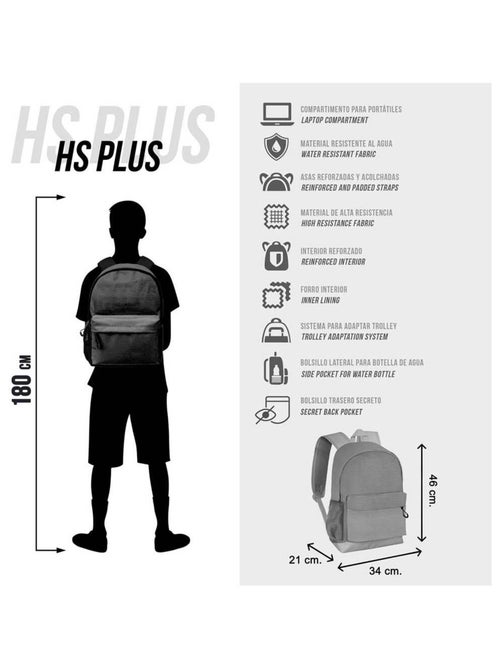 Naruto Kanji Sac à dos HS PLUS, Noir - Kiabi Naruto Kanji Sac à dos HS PLUS, Noir - Kiabi