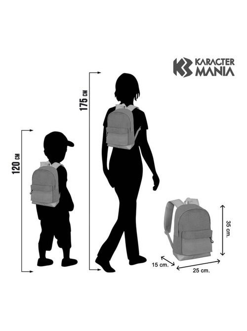 Naruto Kid Petit Sac à dos HS FAN, Gris - Kiabi