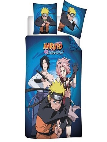 Naruto, Parure de Lit Enfant Imprimée Réversible, Shippuden