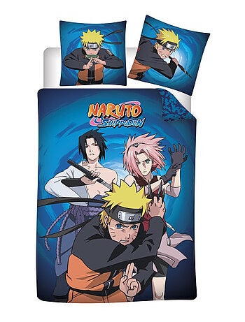 Naruto, Parure de Lit Enfant Imprimée Réversible, Shippuden