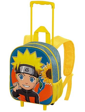 Naruto Peace Sac à dos 3D à Roulettes Petit, Multicolore