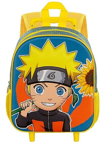 Naruto Peace Sac à dos 3D à Roulettes Petit, Multicolore