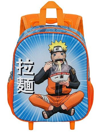 Naruto Ramen Sac à dos 3D à Roulettes Petit, Bleu
