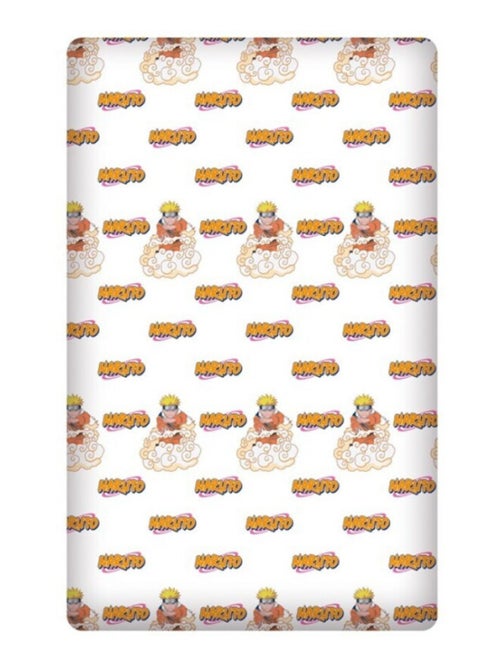 Naruto Shippuden - Drap Housse Enfant Coton Manga - Literie 90 x 190 / 200 cm - Kiabi