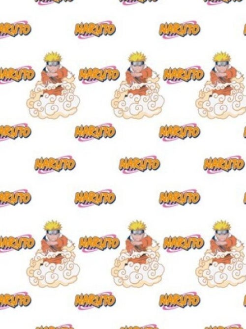 Naruto Shippuden - Drap Housse Enfant Coton Manga - Literie 90 x 190 / 200 cm - Kiabi