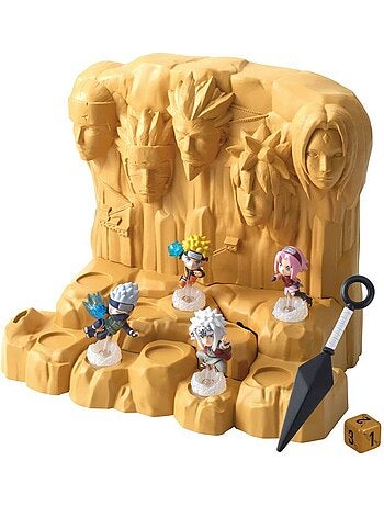 Naruto shippuden hokage rock survival - jeu de plateau - epoch games - diorama - 4 figurines